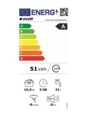 Arçelik 10120 MX 10 Kg 1200 Devir Beyaz Çamaşır Makinesi