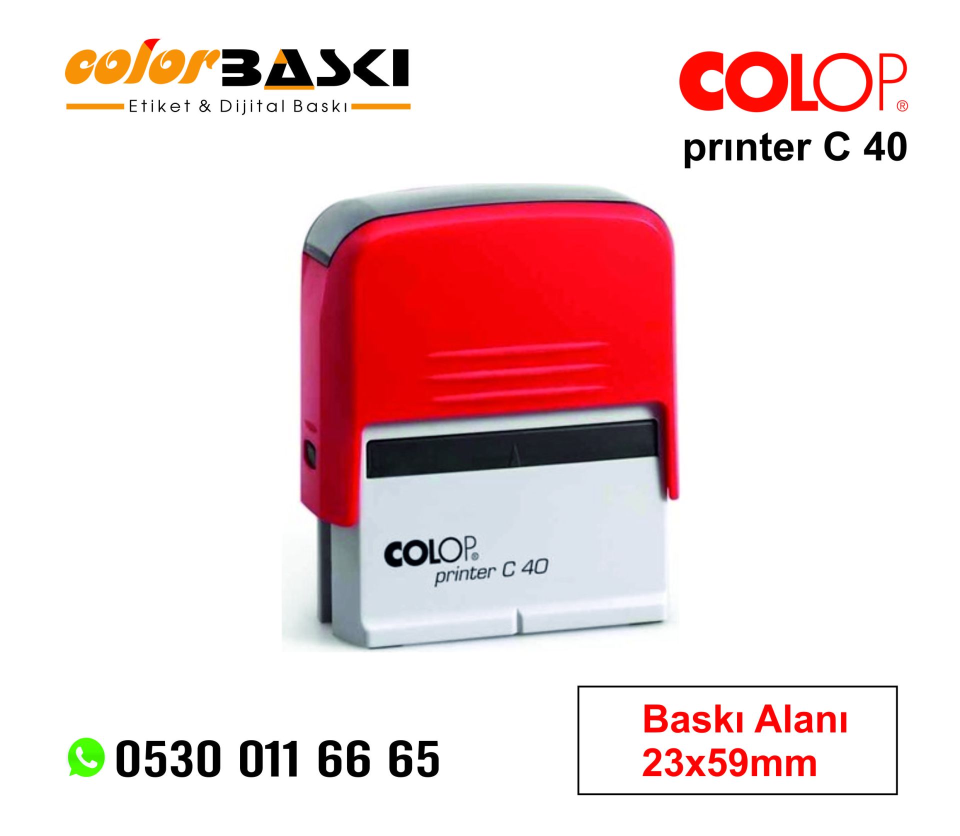 colop c40 kaşe