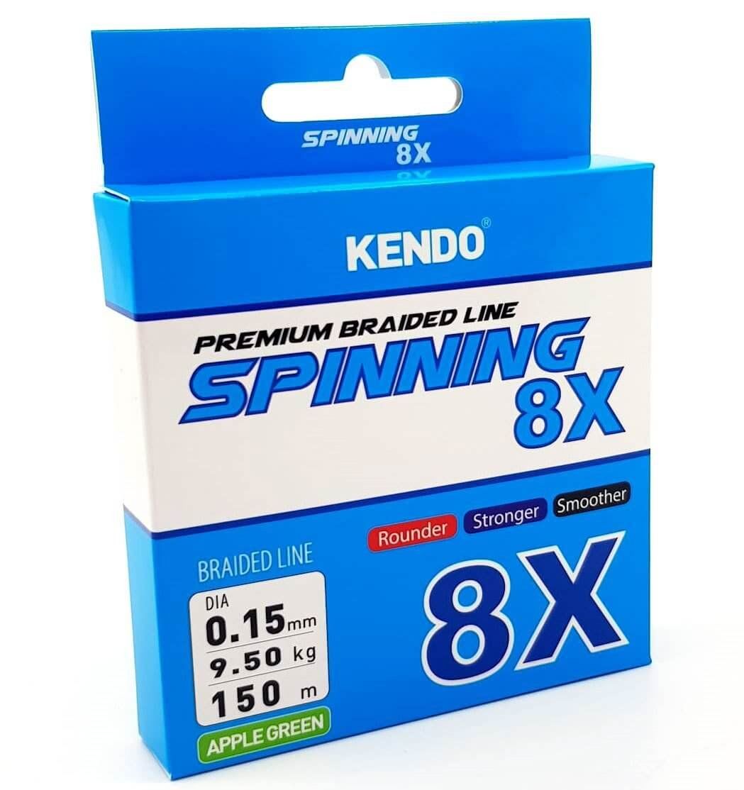 Kendo Spinning 8X Fighting 150 mt Örgü İp Misina (Apple Green)