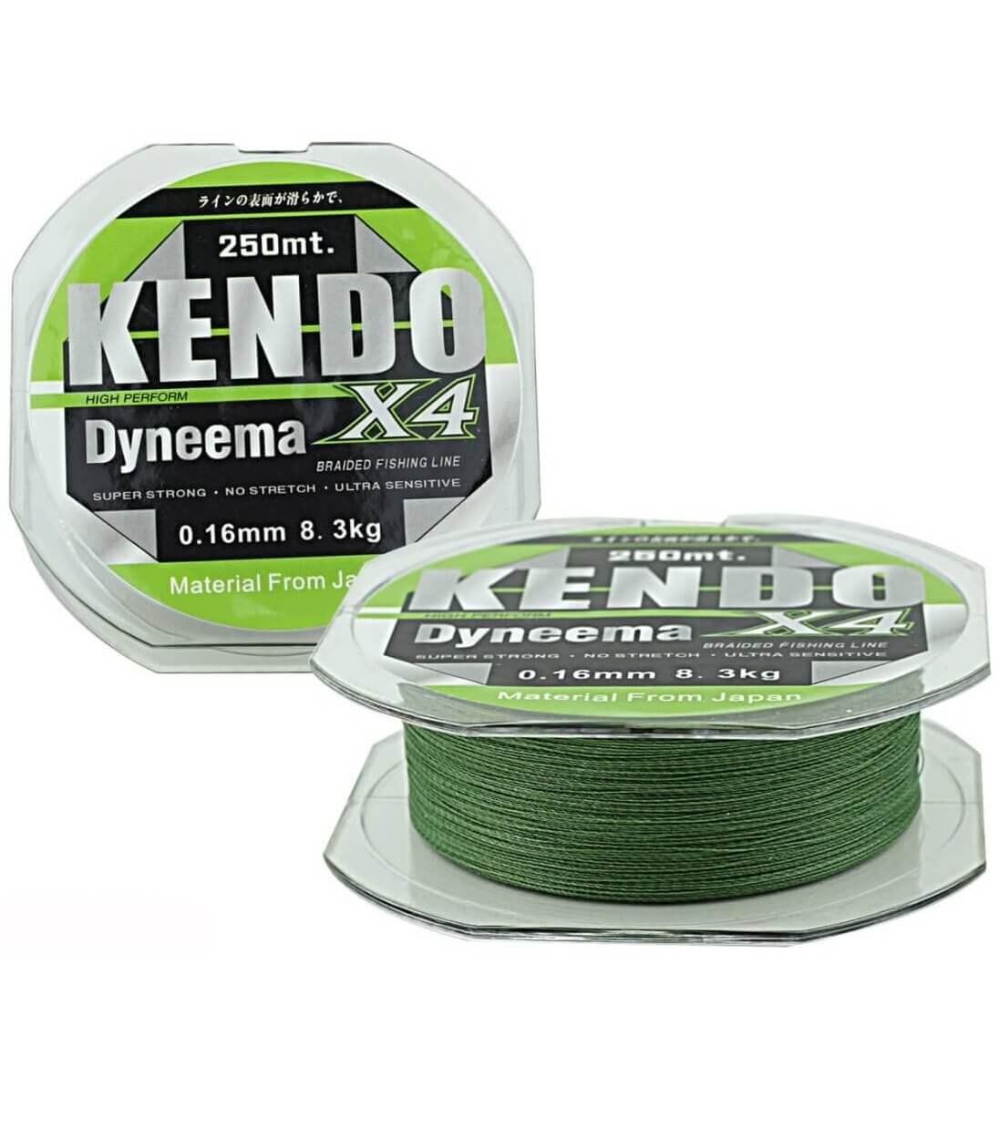 Kendo Dyneema 4 Örgü İp Misina 120Mt (Green)