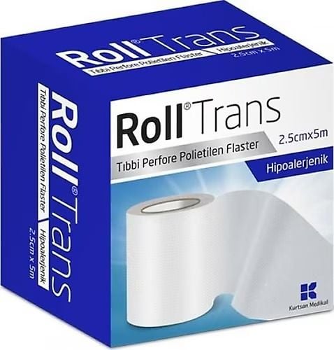 Roll Trans Tıbbi Perfore Polietilen Flaster Hipoalerjenik (2,5 Cm X 5 M)