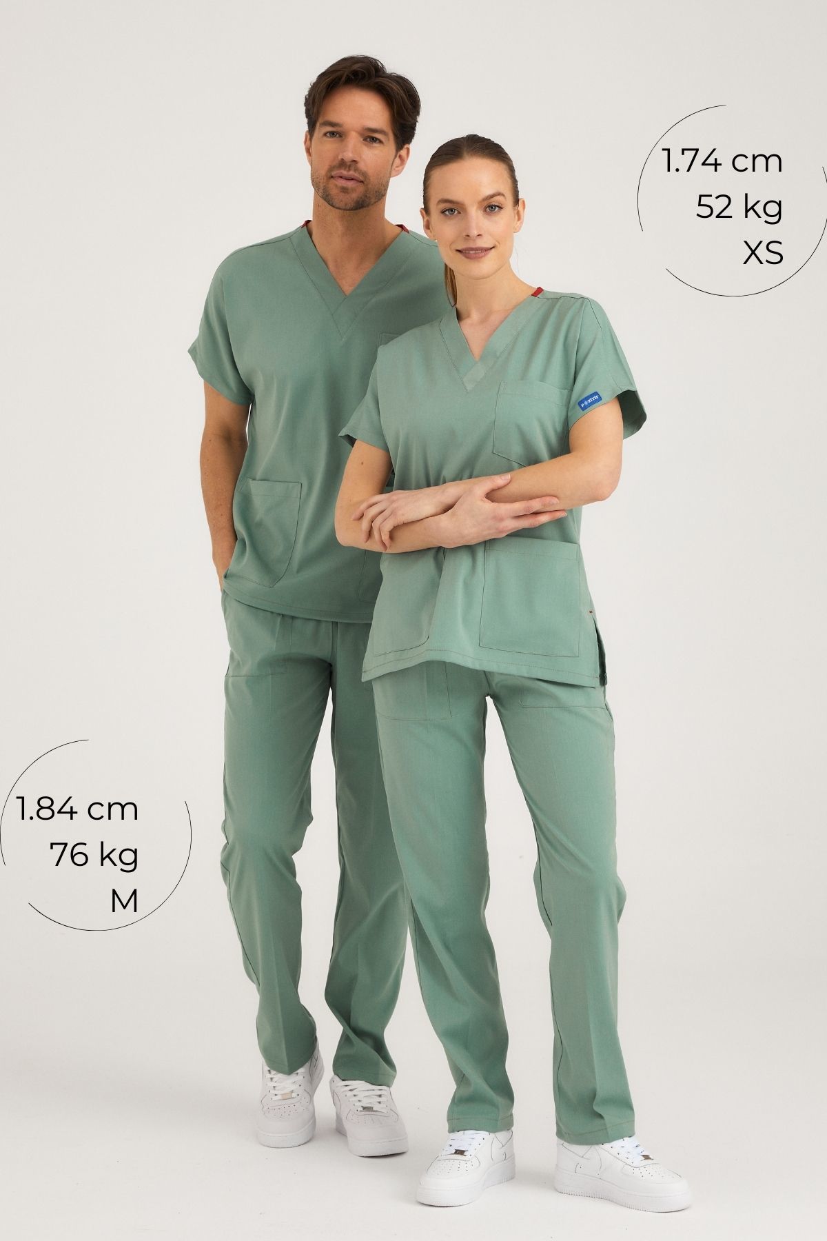 Mint Yeşili Pozitif Likralı Cerrahi Takım - Scrubs Forma (Alt+Üst)