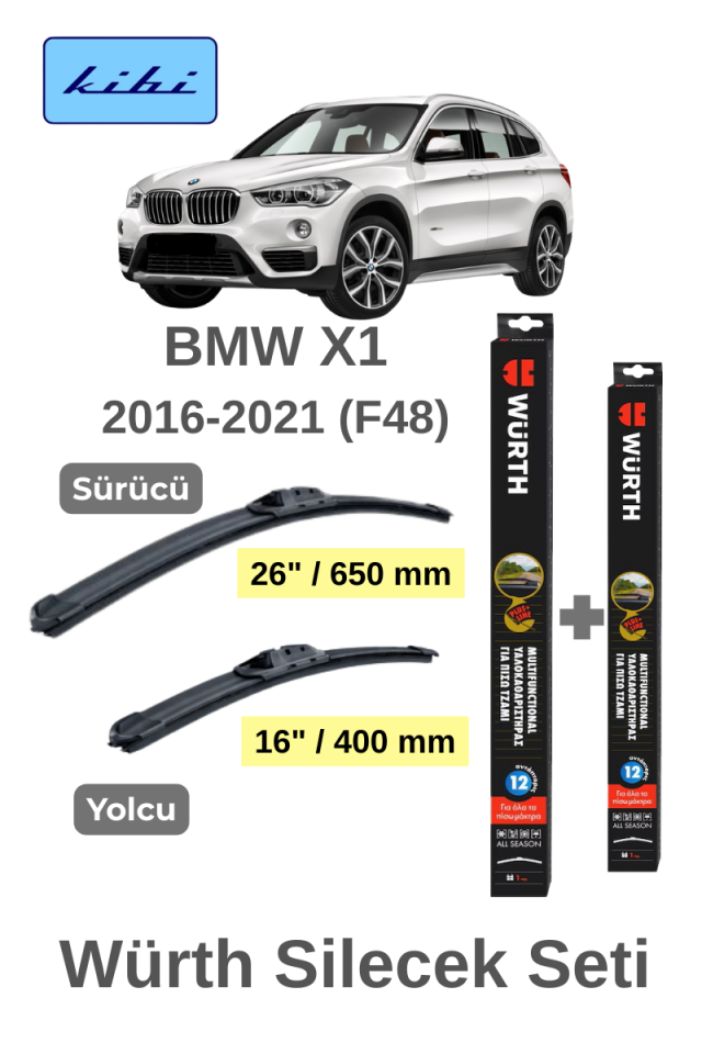 BMW X1 Silecek Seti 2016-2021 F48
