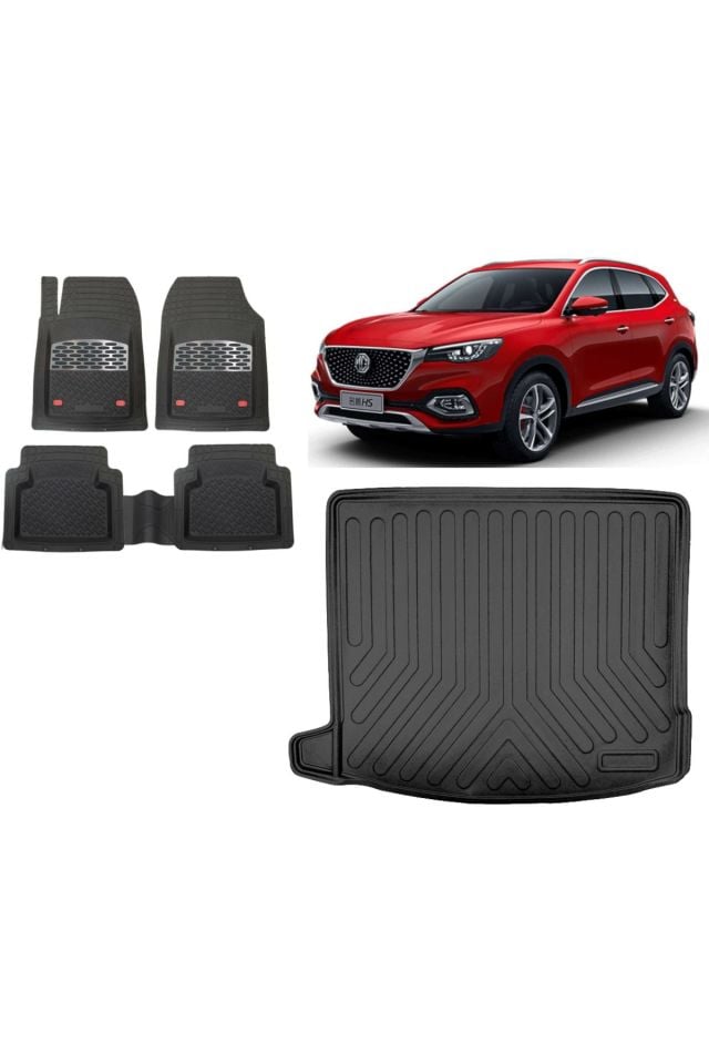 MG HS Benzinli 2020 Model 3D Bagaj Havuzu+3D Havuzlu Safir Gri Kromlu Paspas