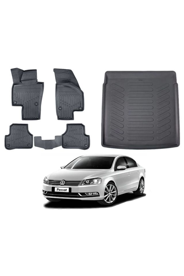 Volkswagen Passat B7 2012 Model Bagaj Havuzu Paspas Takımı Eva Serisi