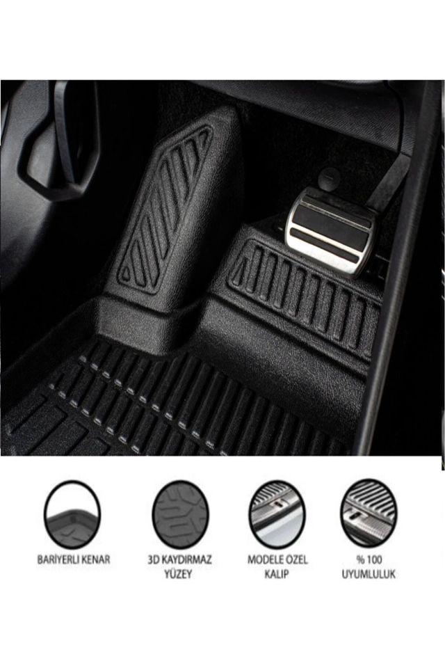 Renault Megane 3 Sporttourer 2009-2016 3D Bagaj Havuzu+4D Havuzlu Paspas Seti