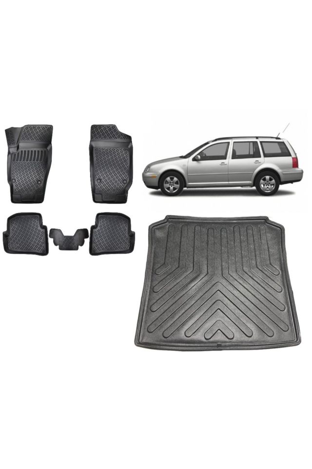 Skoda Fabia 2006 Stw Model 3D Bagaj Havuzu+3D Havuzlu Araca Özel Paspas Takımı