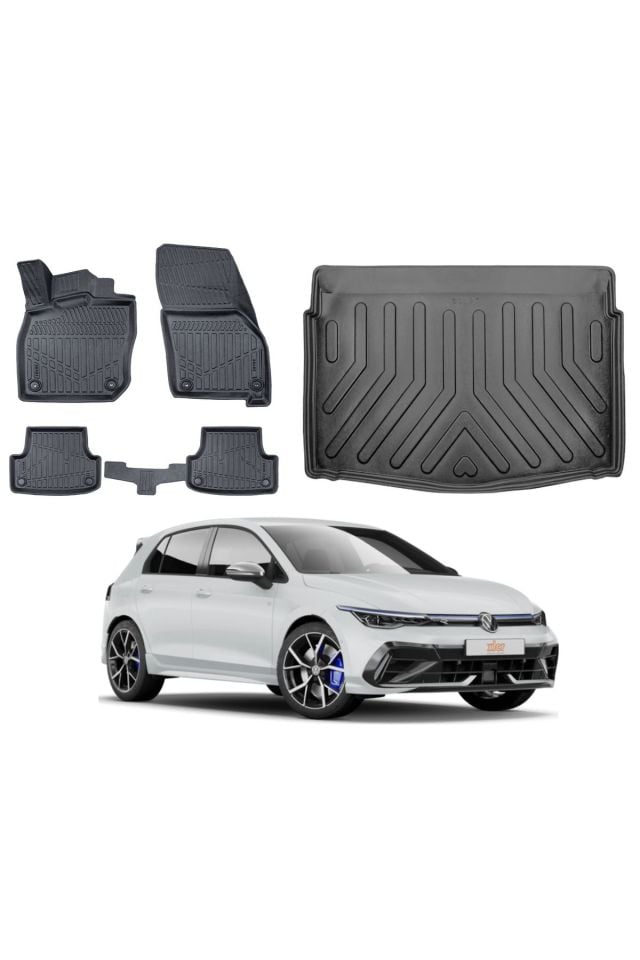 Volkswagen Golf 8 Manuel 2023 Model Alt Bagaj Havuzu Paspas Takımı Pro Eva Serisi
