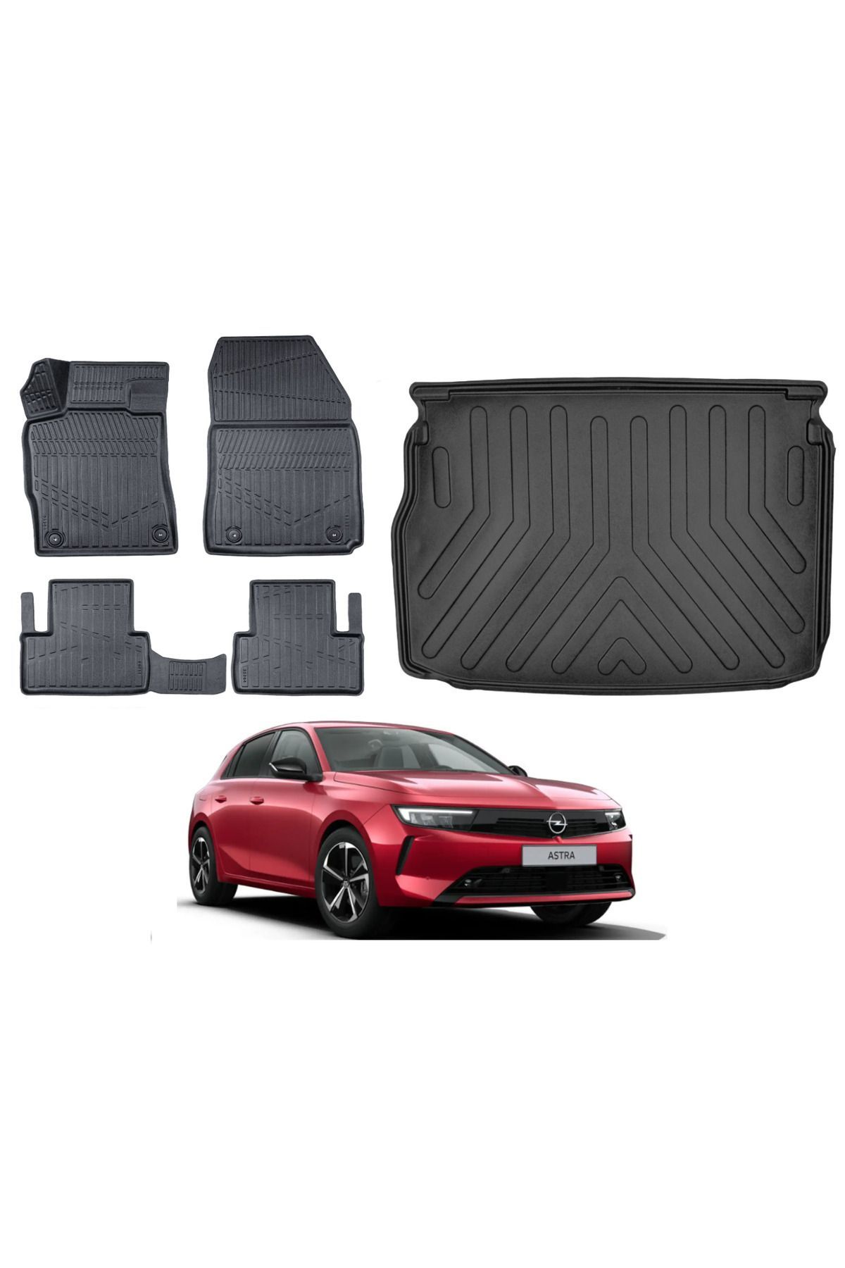 Opel Astra L 2022 Model Üst Bagaj Havuzu Paspas Takımı Eva Serisi