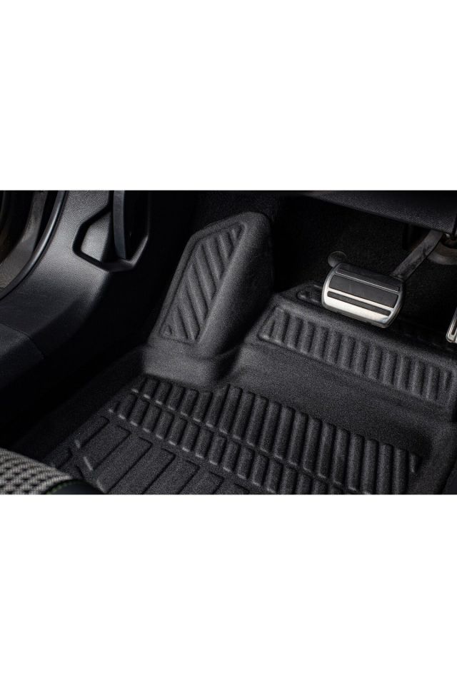 Ford Focus 3 Hatchback 2013 Model Bagaj Havuzu Araca Özel Siyah Havuzlu Paspas Takımı Sett