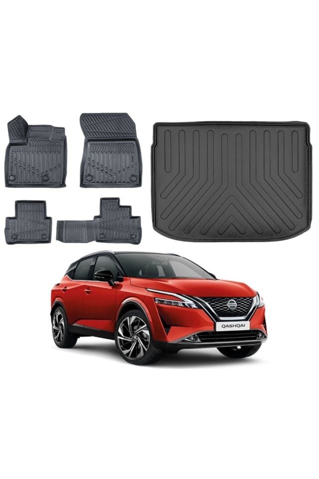 Nissan Qashqai 2025 Model Üst Bagaj Havuzu Paspas Takımı Maxi Eva Serisi