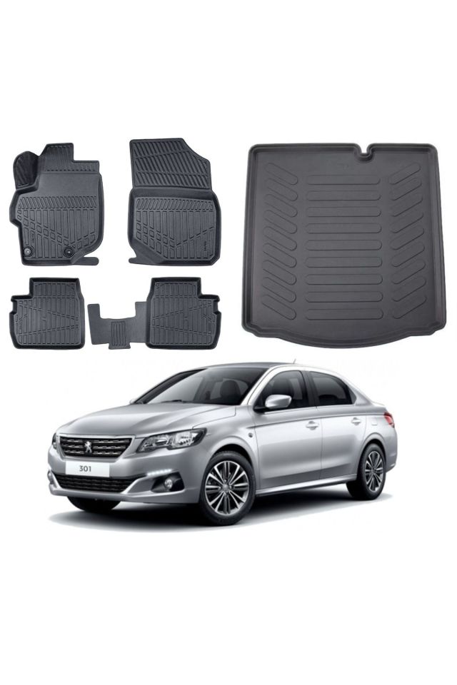 Peugeot 301 2019 Model Bagaj Havuzu Paspas Takımı Maxi Eva Serisi
