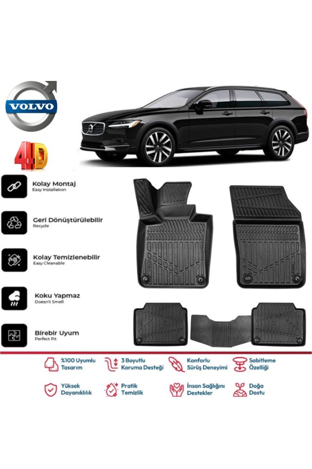Volvo V90 2025 Model 4D Havuzlu Paspas