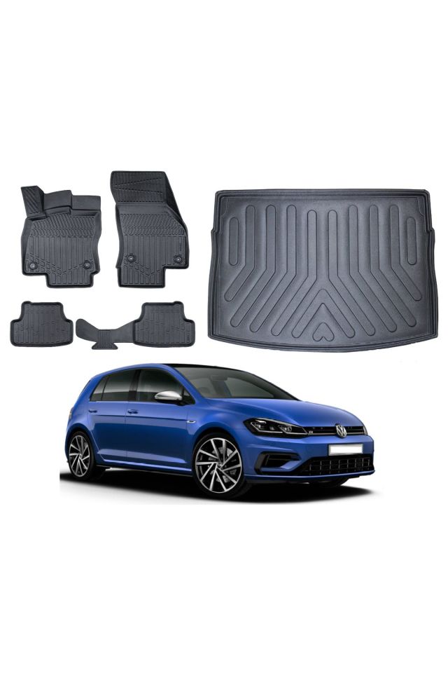 Volkswagen Golf 7 2016 Model Bagaj Havuzu Paspas Takımı Maxi Eva Serisi