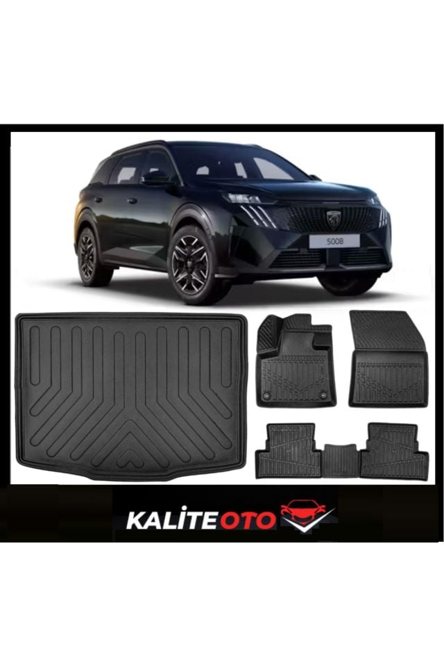 Peugeot e-5008 hybrid 2024 Ve Sonrası Bagaj Paspas Set Hediyeli