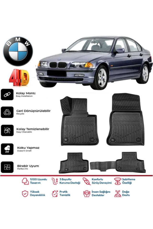Bmw E46 2002 Model 4D Havuzlu Paspas