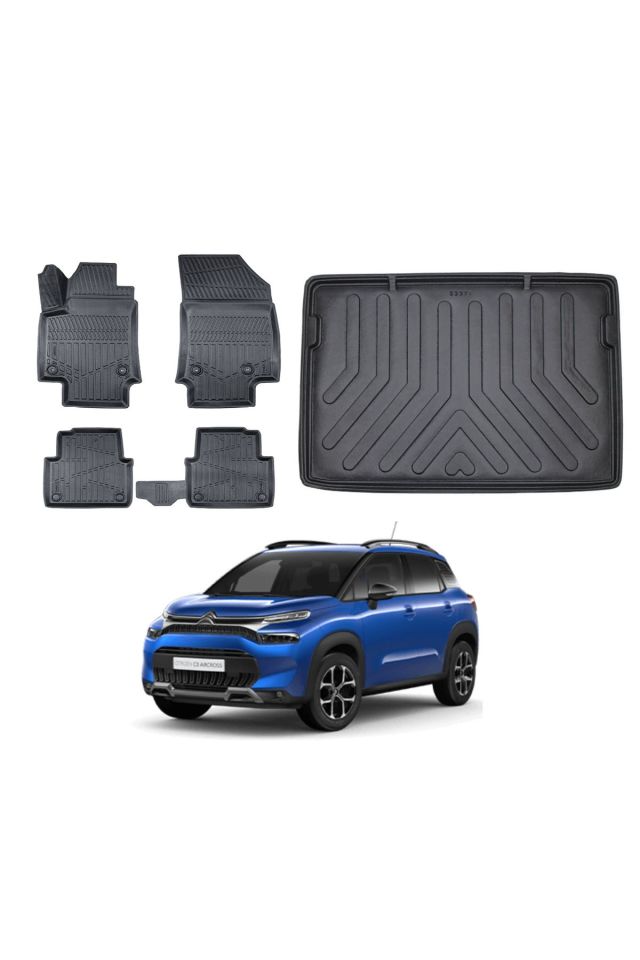 Citroen C3 Aircross 2017 Model Üst Kademe Bagaj Havuzu Paspas Takımı Pro Eva Serisi
