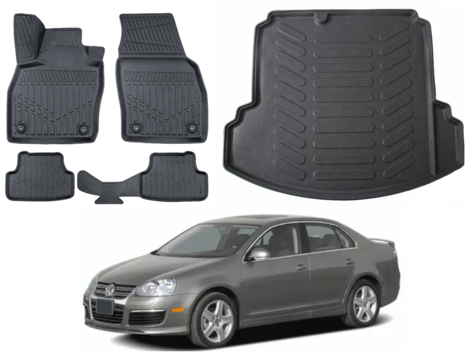 Volkswagen Jetta 2005-2010 3D Bagaj Havuzu+3D Araca Özel Paspas Takımı