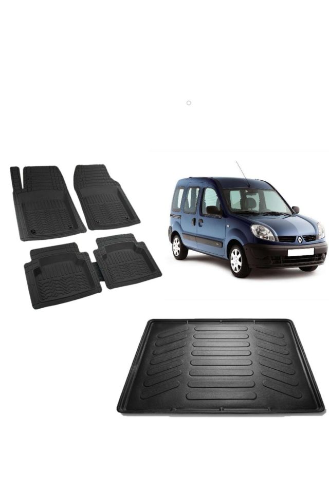 Renault Kangoo Combi 2004 Model 3d Bagaj Havuzu+3d Siyah Havuzlu Paspas Takımı