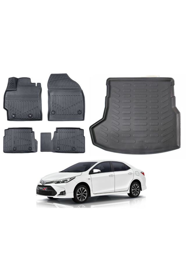 Toyota Corolla 2018 Model Bagaj Havuzu Paspas Takımı Maxi Eva Serisi
