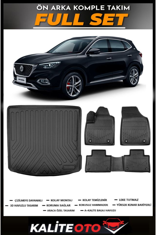 MG EHS Elektrikli Bagaj Havuzu+4.5D Havuzlu Paspas Seti 2021 Model