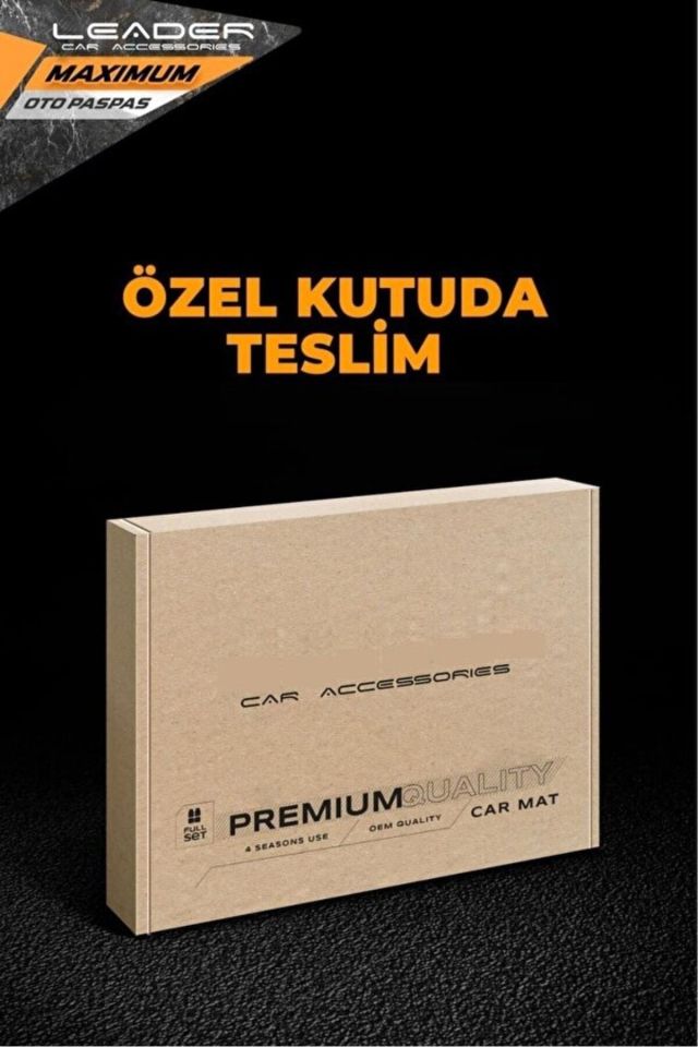 Mercedes C Seri W203 2003 Model Bagaj Havuzu+3D Havuzlu Maximum Karbon Kromlu Paspas
