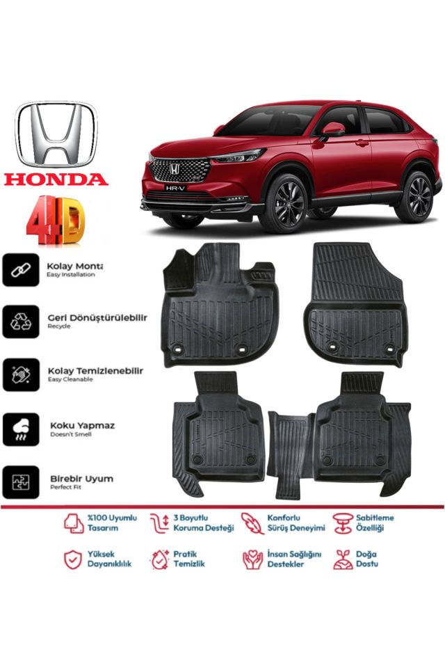 Honda H-rv 2022 Model 4D Havuzlu Paspas