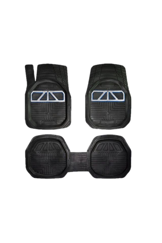 Kia Rio Sedan 2005-2011 Uyumlu Kokusuz 3d Bagaj Havuzu+3d Extra Gri Komlu Havuzlu Paspas