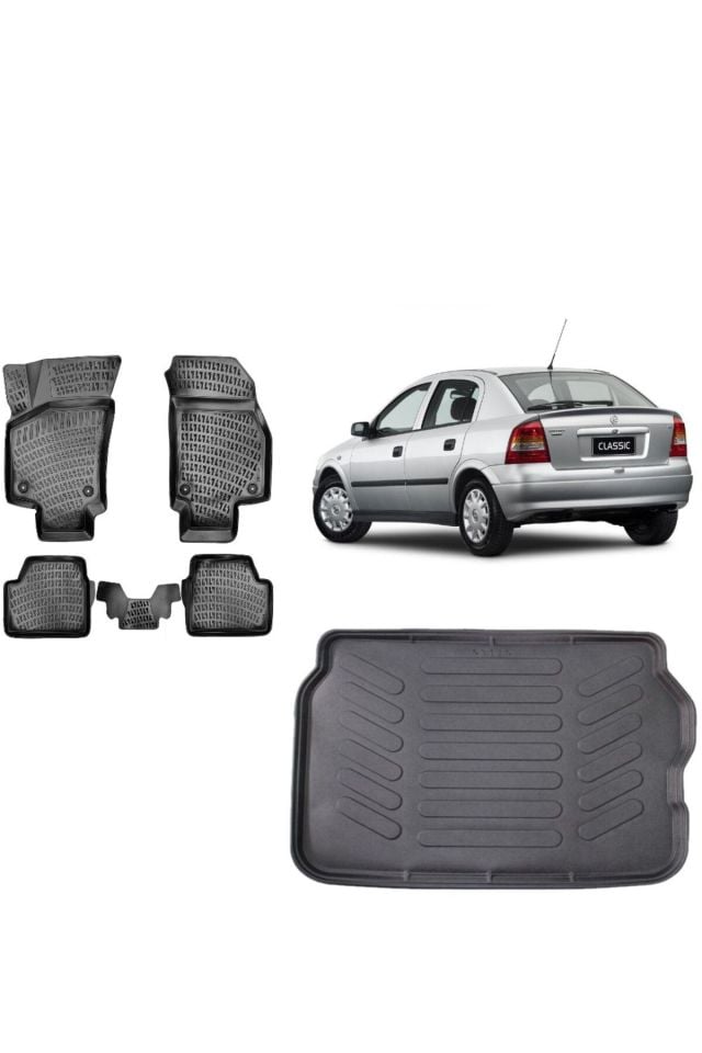 Opel Astra G Hatchback 2003 Model 3D Bagaj Havuzu+3D Havuzlu Araca Özel Paspas Takımı