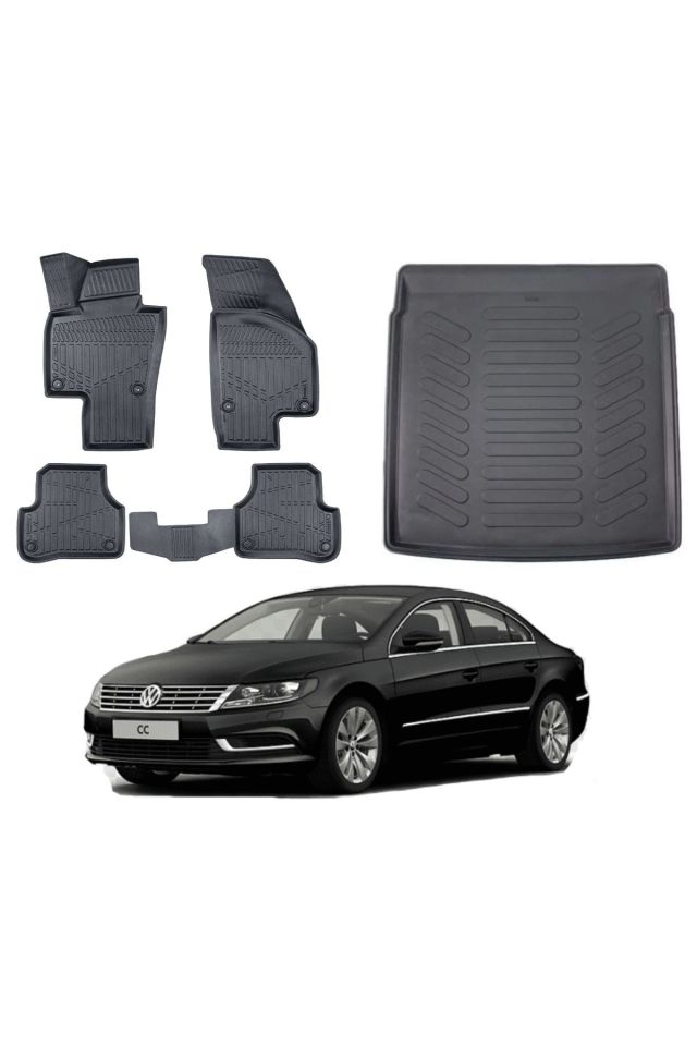 Volkswagen Passat CC 2011 Model Bagaj Havuzu Paspas Takımı Maxi Eva Serisi