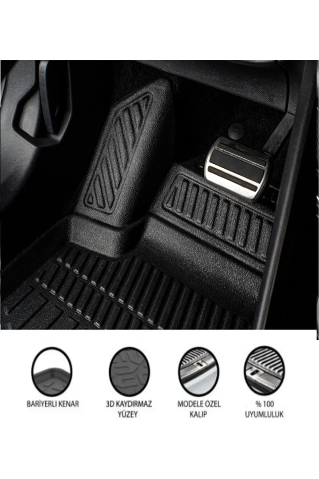 Renault Clio 3 2006-2012 3D Bagaj Havuzu+3D Araca Özel Paspas Takımı
