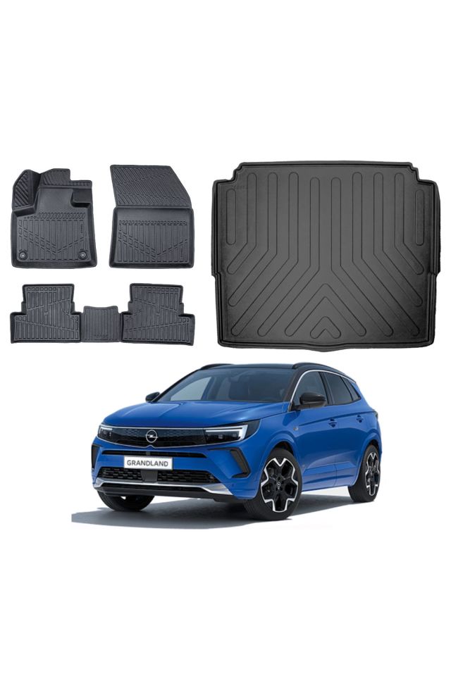 Opel Grandland 2020 Model Alt Bagaj Havuzu Paspas Takımı Maxi Eva Serisi