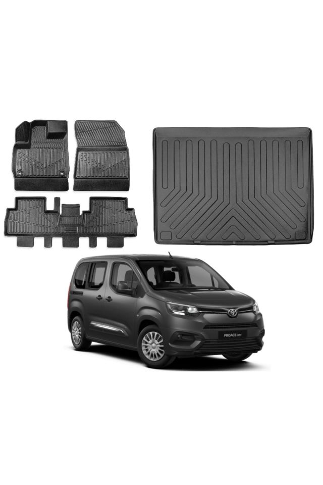 Toyota Proace Cıty 2024 Model Bagaj Havuzu Paspas Takımı Maxi Eva Serisi