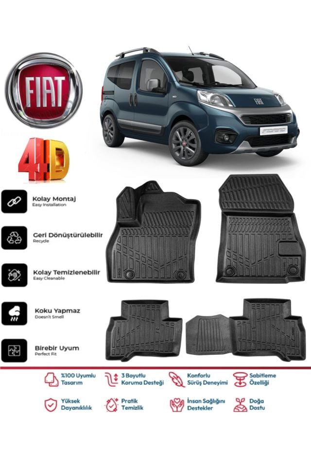 Fiat Fiorino 2019 Model 4D Havuzlu Paspas