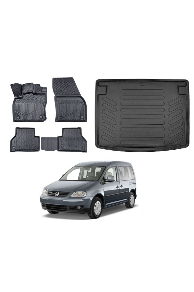 Volkswagen Caddy 2003 Model Bagaj Havuzu Paspas Takımı Eva Serisi
