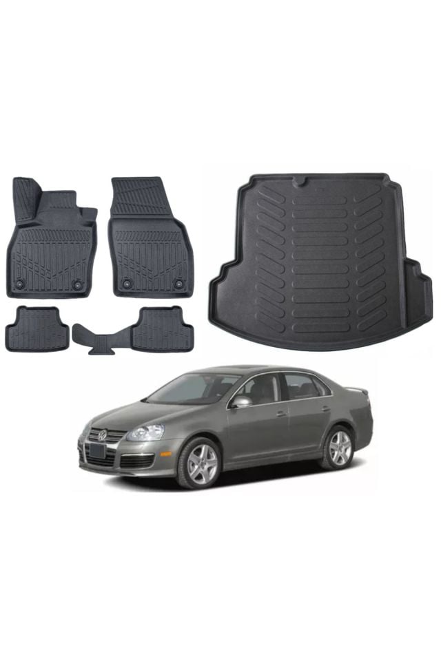 Volkswagen Jetta 2007 Model Bagaj Havuzu Paspas Takımı Maxi Eva Serisi