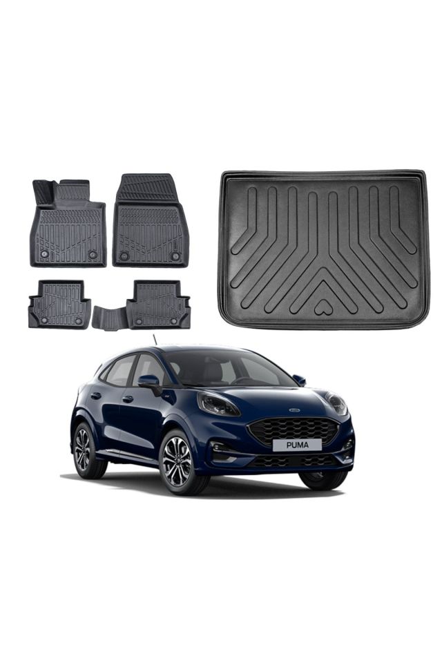 Ford Puma 2020 Model Üst Bagaj Havuzu Paspas Takımı Maxi Eva Serisi