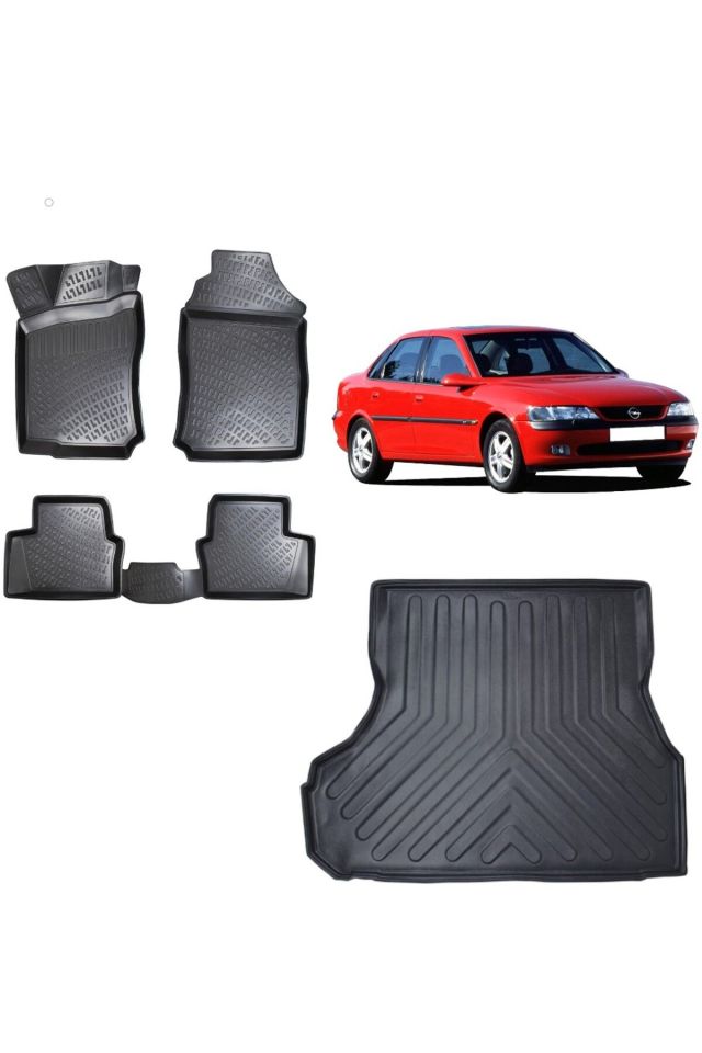 Opel Vectra B 1999 Model 3D Bagaj Havuzu+3D Havuzlu Araca Özel Paspas Takımı