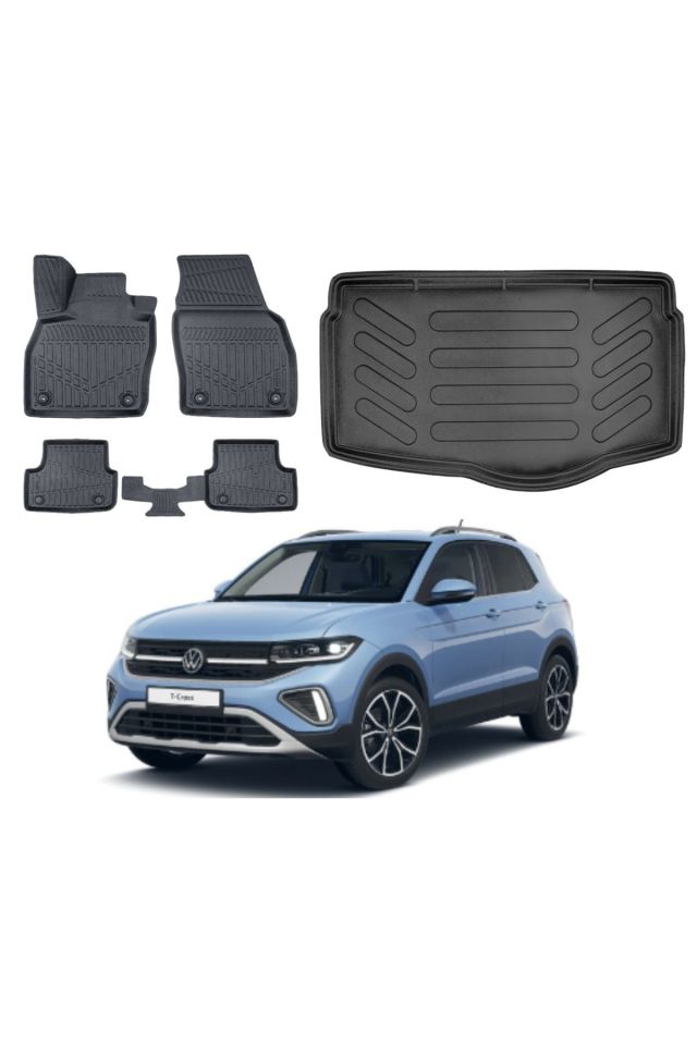 Volkswagen T-Cross 2021 Model Alt Bagaj Havuzu Paspas Takımı Maxi Eva Serisi
