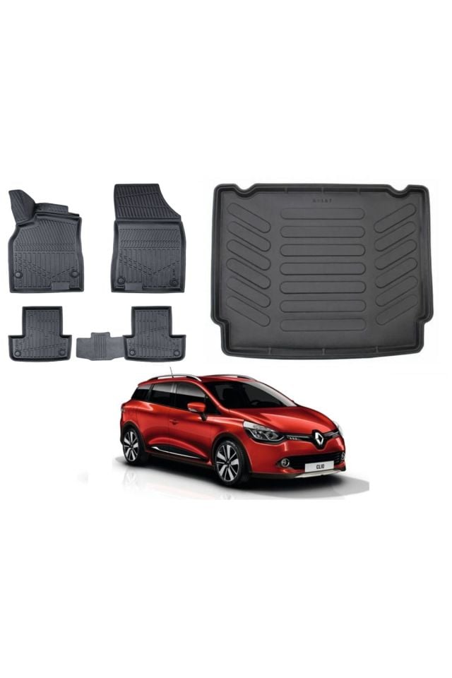 Renault Clio 4 Stw 2014 Model Bagaj Havuzu Paspas Takımı Maxi Eva Serisi