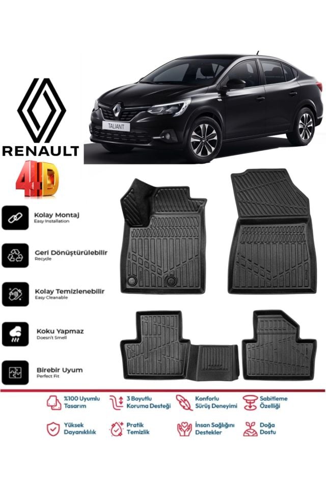 Renault Taliant 2024 Model 4D Havuzlu Paspas