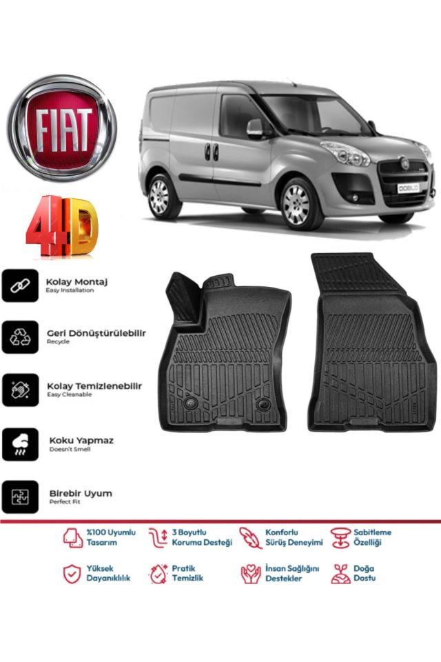 Fiat Doblo Panelvan 2018 Model 4D Havuzlu Paspas