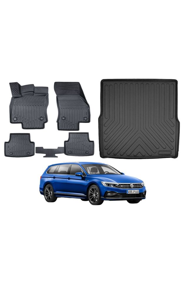 Volkswagen Passat B8 Stw 2015 Model Bagaj Havuzu Paspas Takımı Eva Serisi