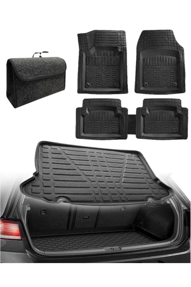 Mercedes C Seri W203 Stw 2001-2007 Bagaj Havuzu+3d Maximum Siyah Havuzlu Paspas