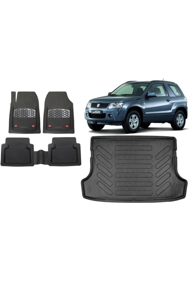 Suzuki Vitara 2014 Model 3D Bagaj Havuzu+3D Havuzlu Safir Gri Kromlu Paspas 5 Kapı