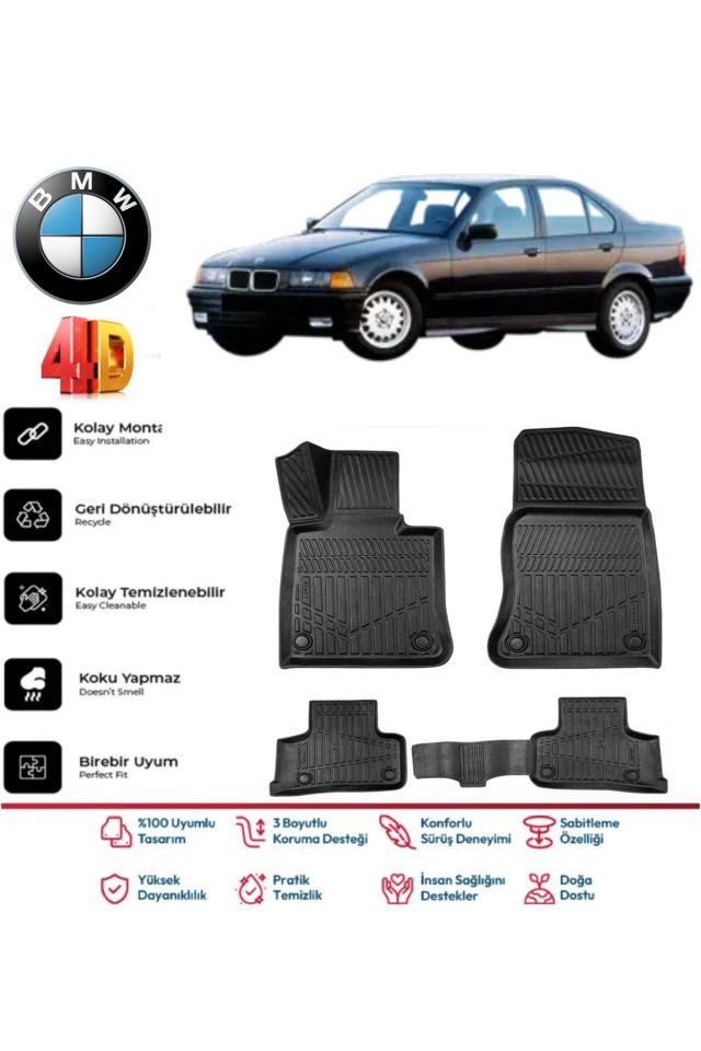 Bmw E36 1996 Model 4D Havuzlu Paspas