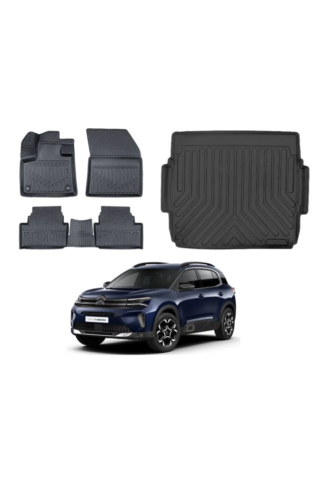 Citroen C5 Aircross 2023 Model Üst Bagaj Havuzu Paspas Takımı Eva Serisi