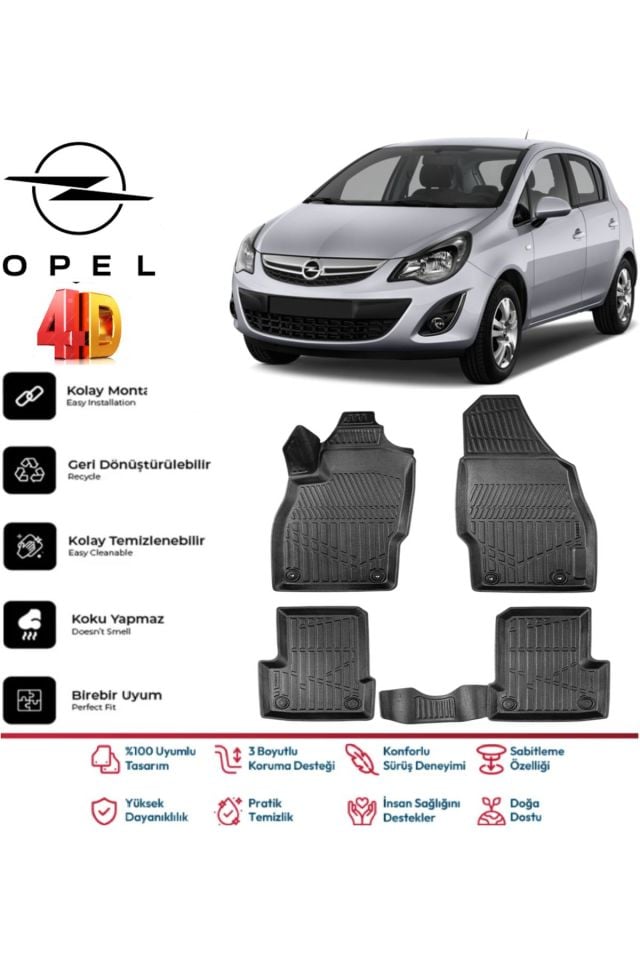 Opel Corsa D 2006 Model 4D Havuzlu Paspas