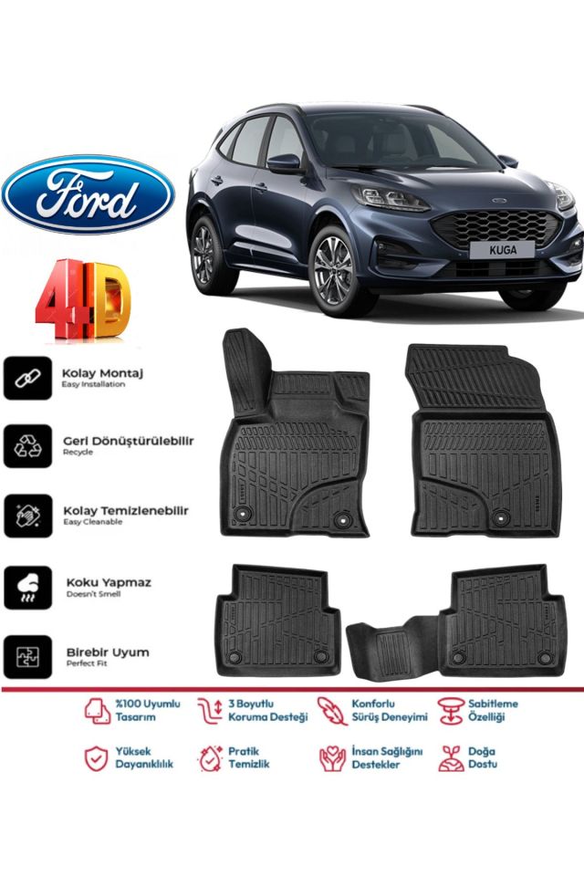 Ford Kuga 2025 Model 4D Havuzlu Paspas