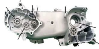 APX7:Motor gövdesi sol (200 CC)